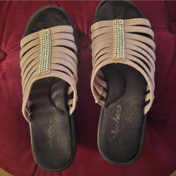 SKETCHER RUMBLER WEDGE SANDALS - Picture 1 of 4